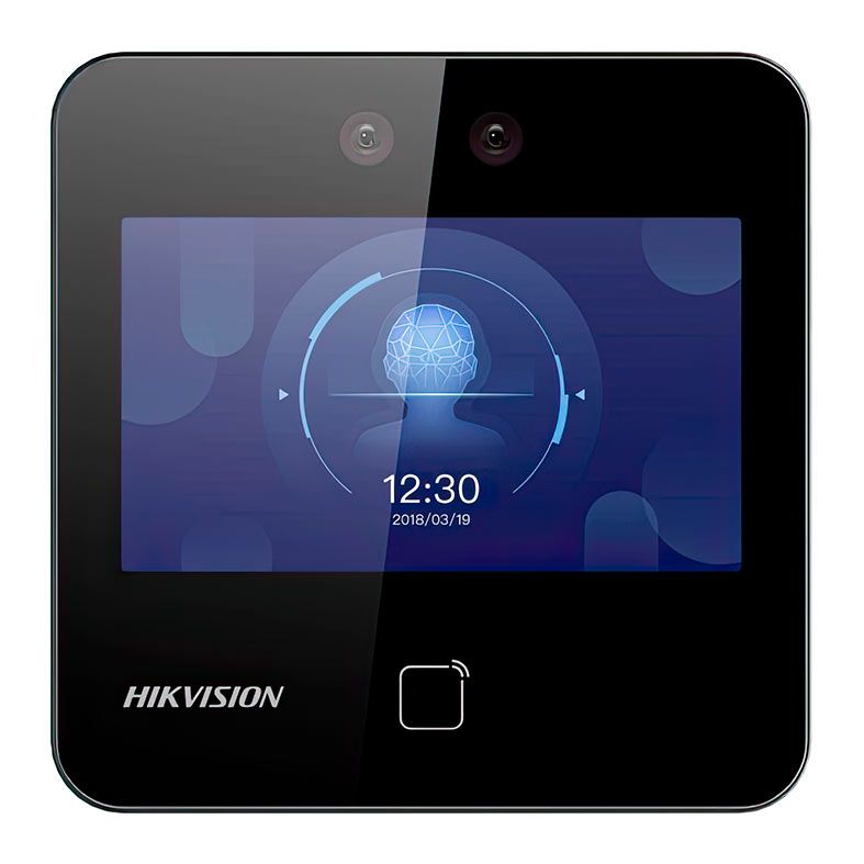 Controle De Acesso Facial Hikvision DS-K1T343MWX, Display LCD 4.3, Preto, DS-K1T343MWX