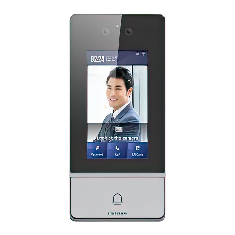 Controle De Acesso Facial Hikvision DS-KV9503-WBE1, Display LCD 4.3, Preto e Cinza, DS-KV9503-WBE1