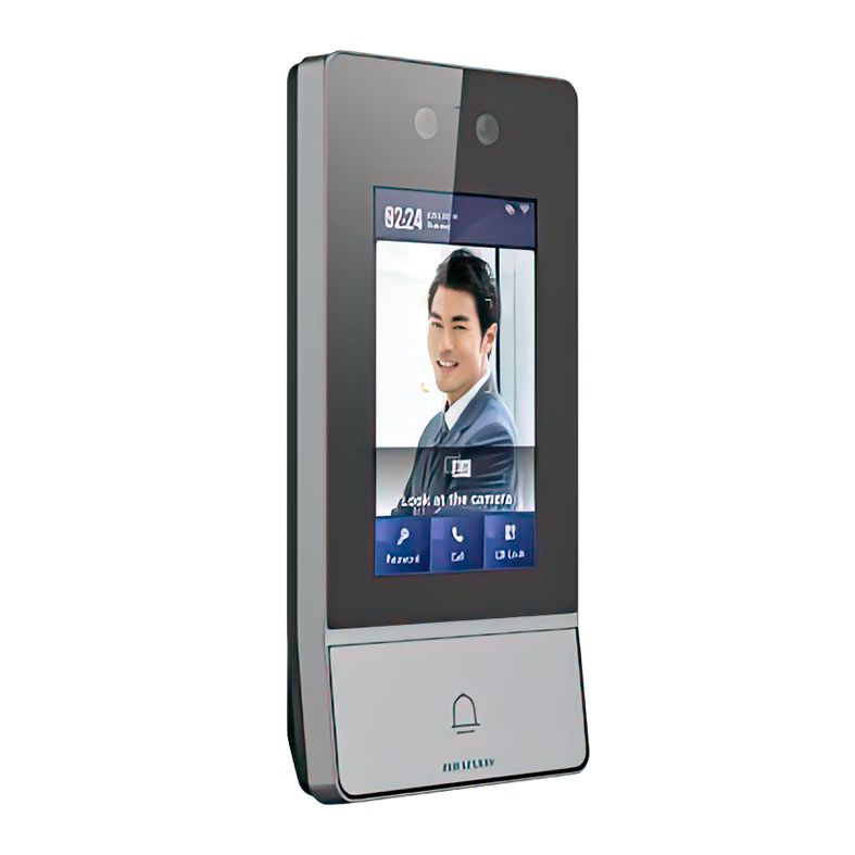 Controle De Acesso Facial Hikvision DS-KV9503-WBE1, Display LCD 4.3, Preto e Cinza, DS-KV9503-WBE1