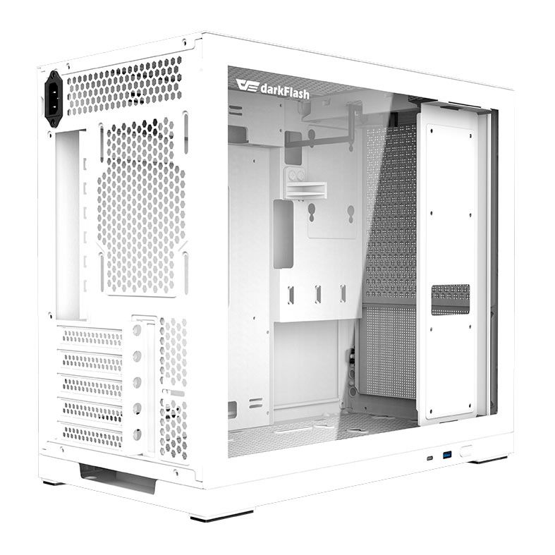 Gabinete Gamer Aigo Darkflash DS210, Mid-Tower, Lateral de Vidro, Branco, DS210-WHITE