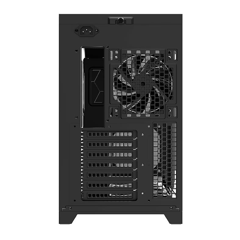 Gabinete Gamer Aigo Darkflash DS5000 Mesh, Lateral De Vidro, Com 5 Fans, Preto, DS5000BK-MESH-5F