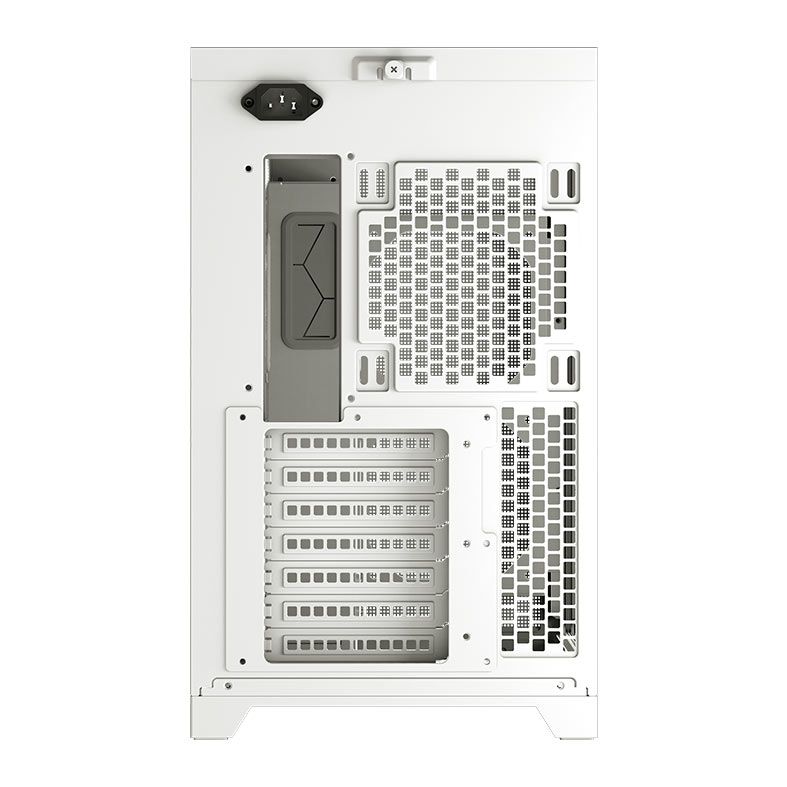 Gabinete Gamer Aigo Darkflash DS5000 Mesh, Full-Tower, Lateral De Vidro, Com 5 Fans, Branco, DS5000WH-MESH-5F
