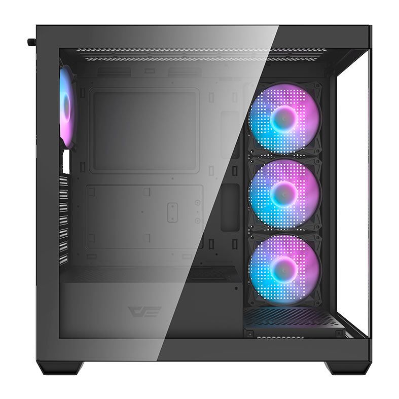 Gabinete Gamer Aigo Darkflash DS900, Mid-Tower, Lateral de Vidro, Com 4 Fans, Preto, DS900-BK-4F
