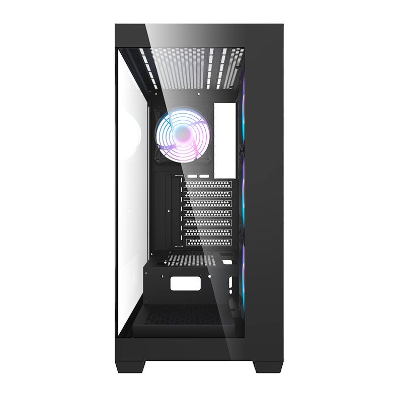 Gabinete Gamer Aigo Darkflash DS900, Mid-Tower, Lateral de Vidro, Com 4 Fans, Preto, DS900-BK-4F