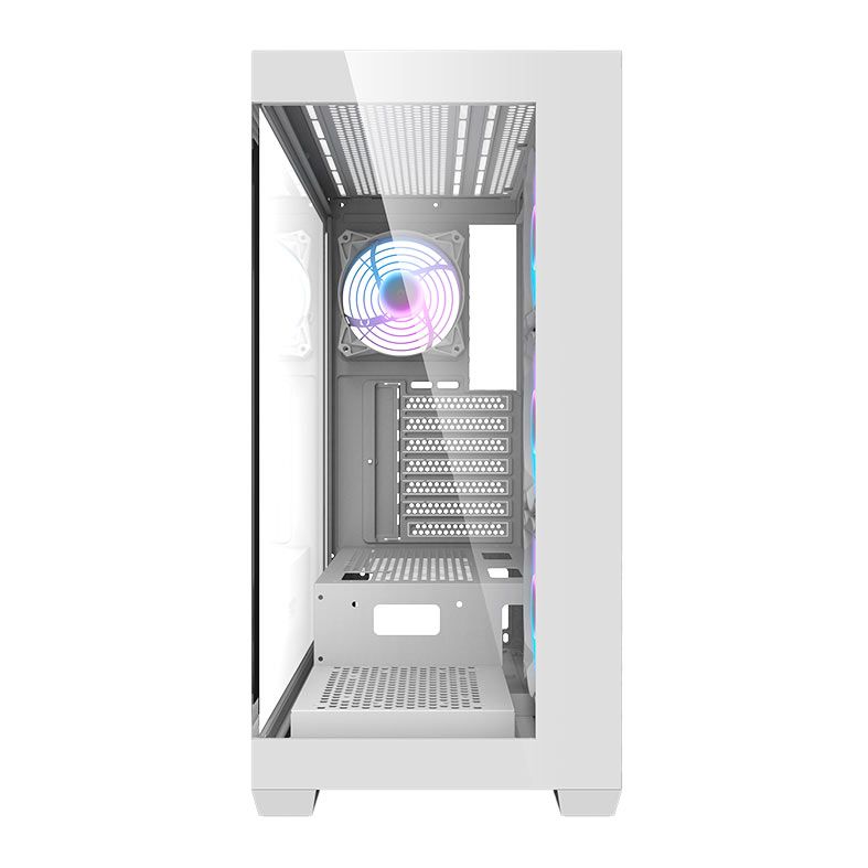 Gabinete Gamer Aigo Darkflash DS900, Mid-Tower, Lateral de Vidro, Com 4 Fans, Branco, DS900-WH-4F