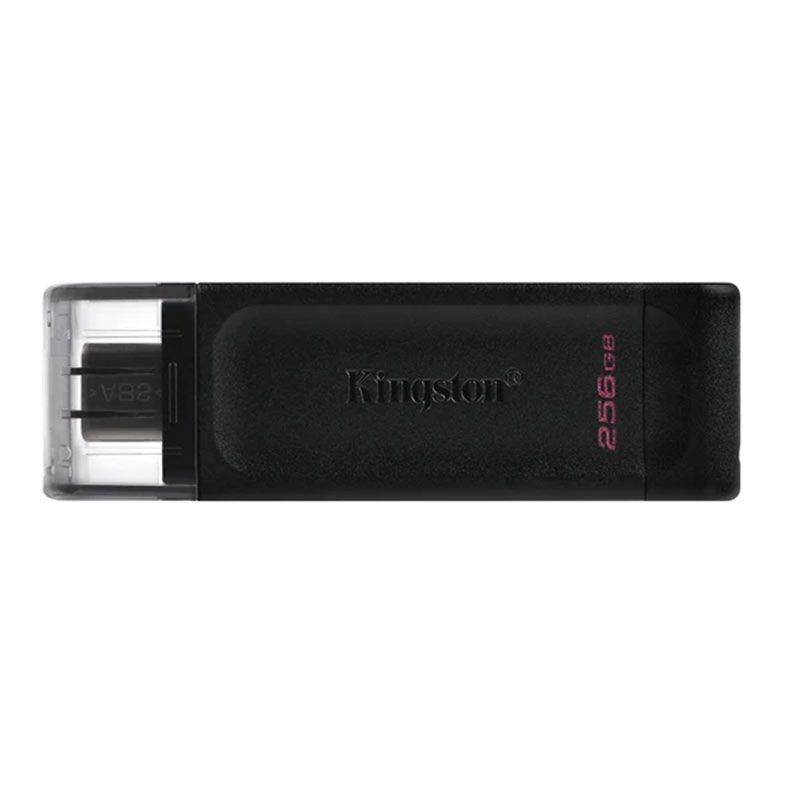 Pen Drive Kingston Datatraveler 70, 256GB, USB-C, Preto, DT70-256GB