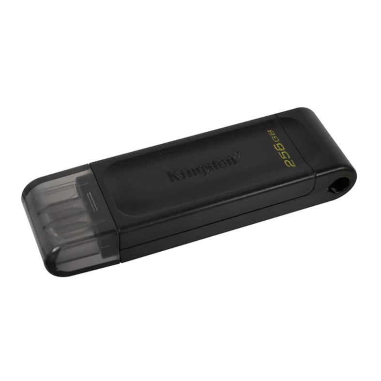 Pen Drive Kingston Datatraveler 70, 256GB, USB-C, Preto, DT70-256GB