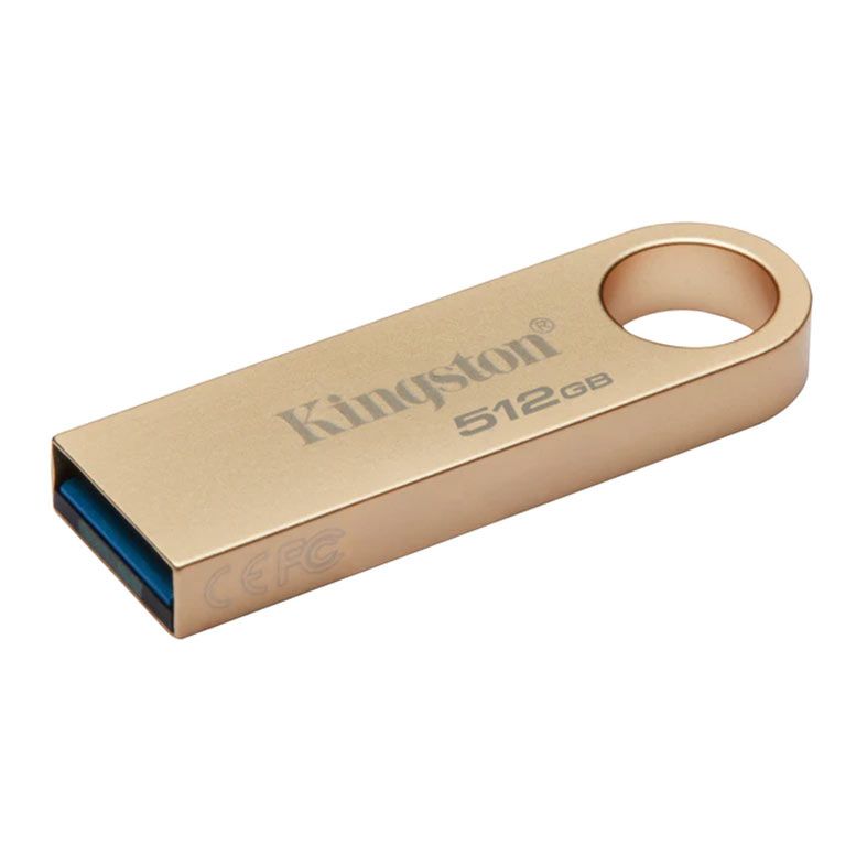 Pen Drive Kingston Datatraveler SE9 G3, 512GB, USB 3.2, Dourado, DTSE9G3-512GB