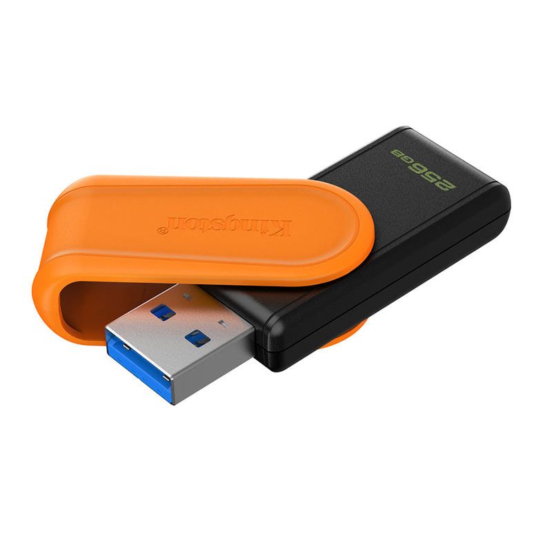 Pen Drive Kingston DataTraveler Exodia S, 256GB, USB 3.2, Preto e Laranja, DTXS-256GB