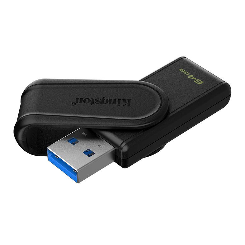 Pen Drive Kingston DataTraveler Exodia S, 64GB, USB 3.2, Preto, DTXS-64GB