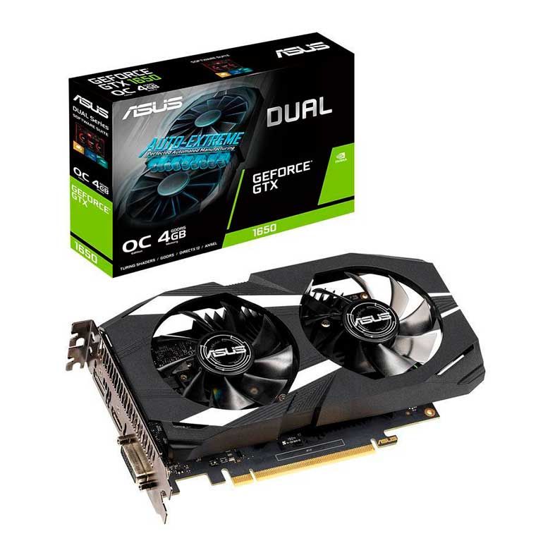 Placa de Video Asus GeForce GTX 1650 4GB GDDR5 DUAL OC 128-bit, DUAL-GTX1650-O4G