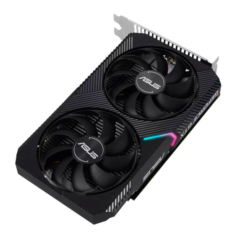 Placa de Video Asus GeForce GTX 1650 Dual Mini OC, 4GB, GDDR6, 128-bit, DUAL-GTX1650-O4GD6-MINI
