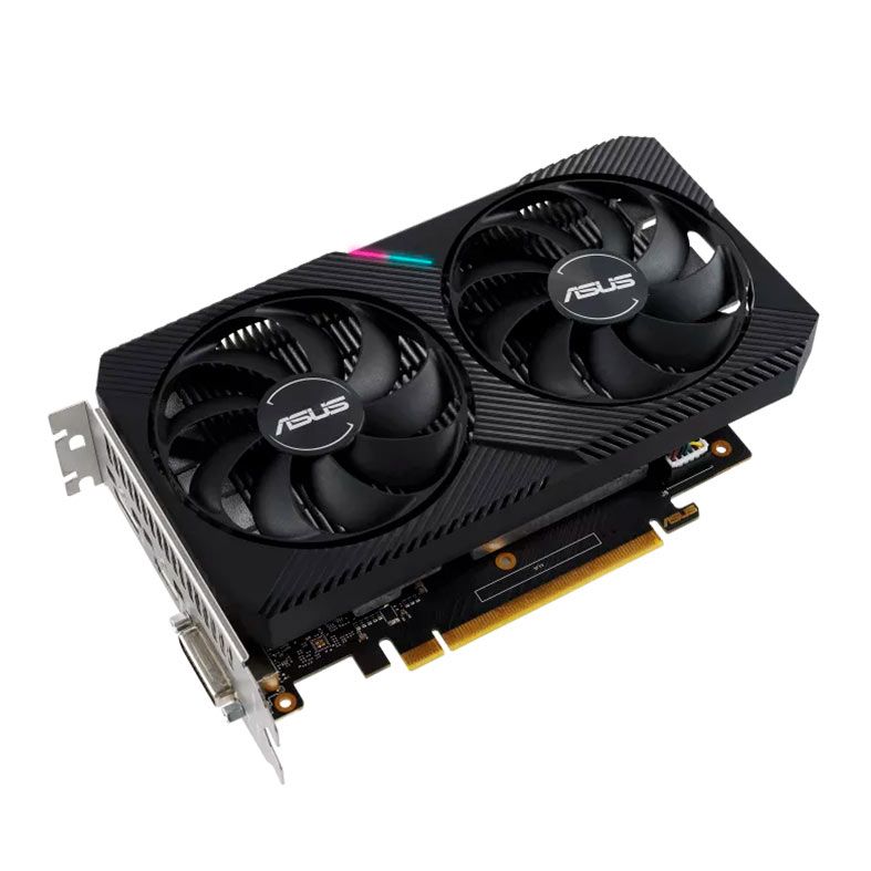 Placa de Video Asus GeForce GTX 1650 Dual Mini OC, 4GB, GDDR6, 128-bit, DUAL-GTX1650-O4GD6-MINI