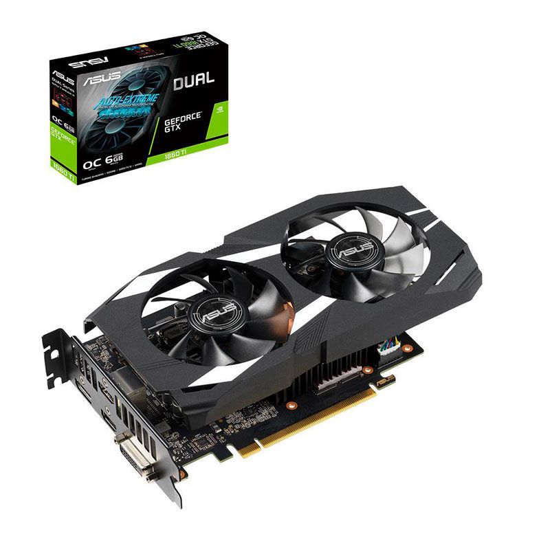 Placa de Video Asus GeForce GTX 1660 Ti 6GB GDDR6 OC Dual192 bit