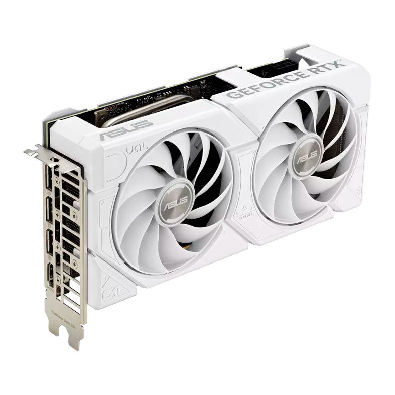 Placa de Video Asus GeForce RTX 4060 Dual EVO White OC Edition, 8GB, GDDR6, 128-bit, DUAL-RTX4060-O8G-EVO-WHITE