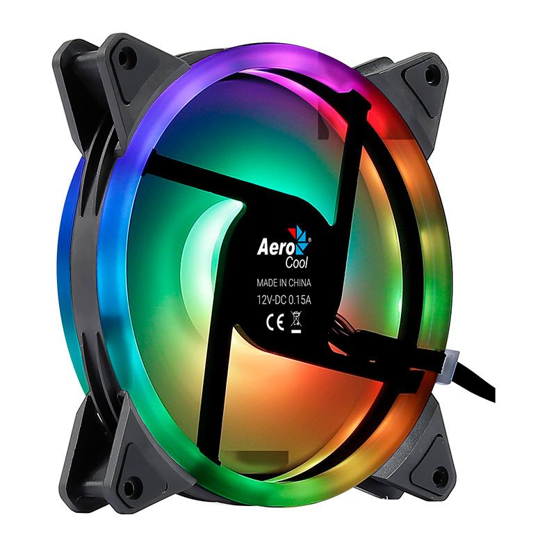 Ventoinha Aerocool Duo 14, 140mm, ARGB, DUO14-ARGB