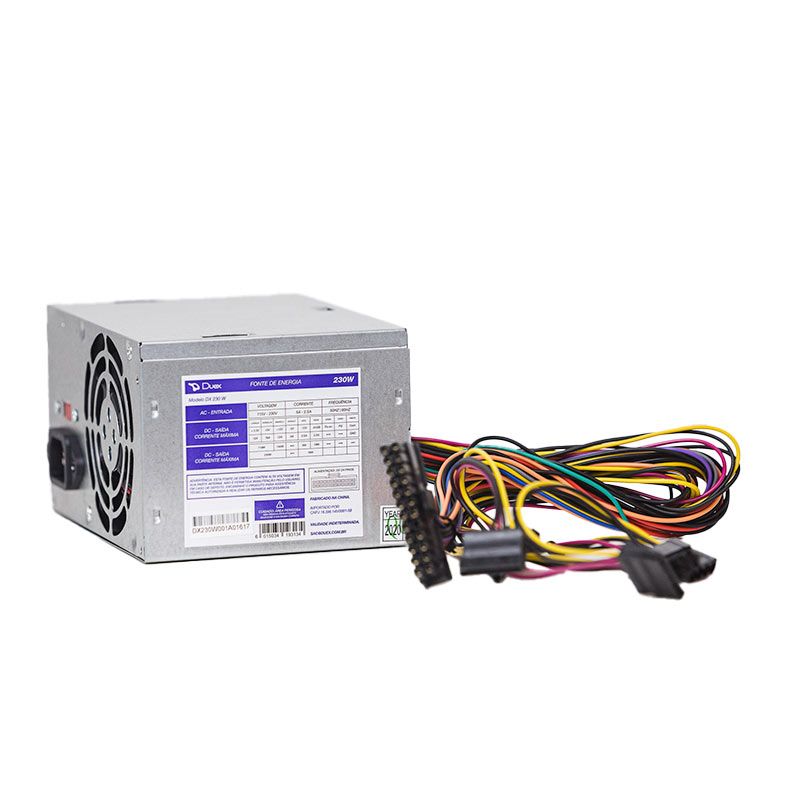 Fonte Duex DX230SEB, 230W, DX-230SEB