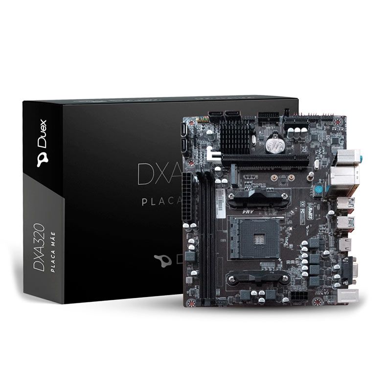 Placa Mae Duex DX A320M-X, DDR4, Socket AMD AM4, M-ATX, Chipset AMD A320, DX-A320X