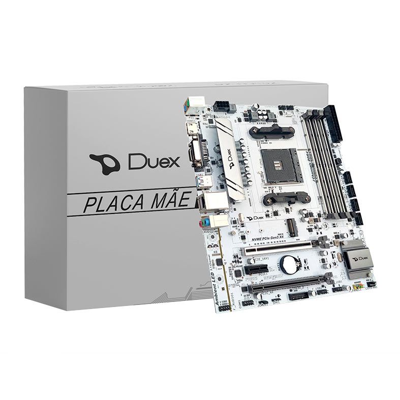 Placa Mae Duex DX B550M-ZG M2, DDR4, Socket AM4, M-ATX, Chipset AMD B550, DX-B550ZG-M2