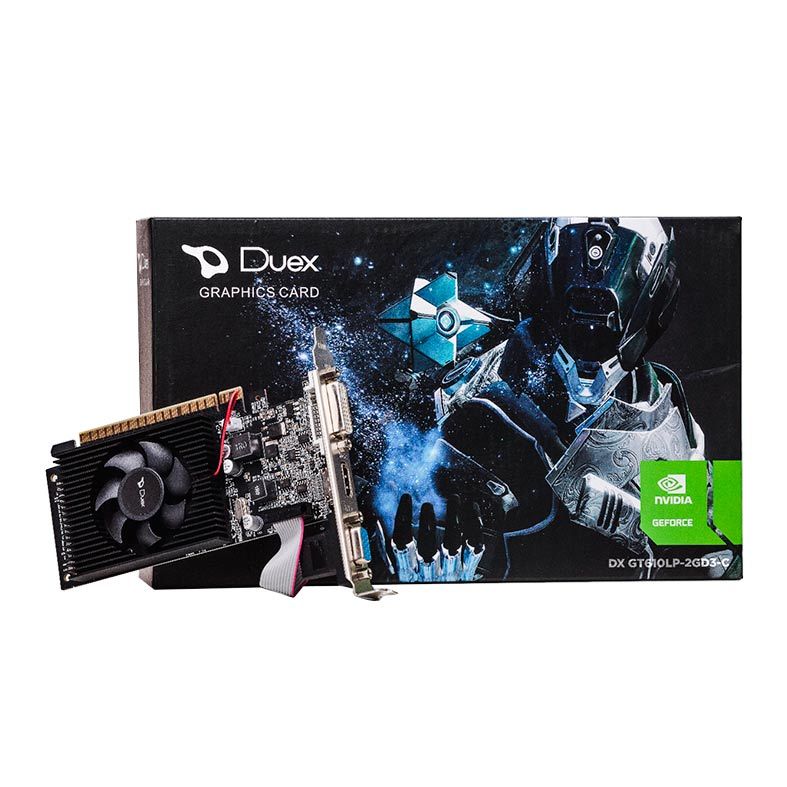 Placa De Video Duex Geforce GT 610 2GB DDR3 64Bit, DXGT610LP-2GD3