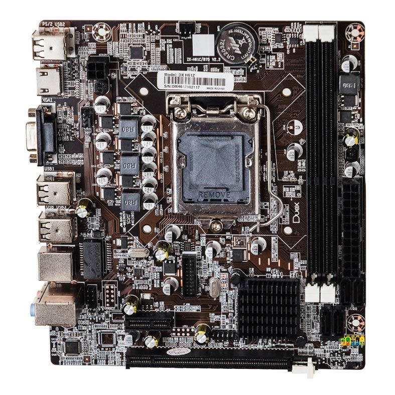 Placa Mae Duex DX H61Z DDR3 Socket LGA1155 Chipset Intel H61, DX H61Z