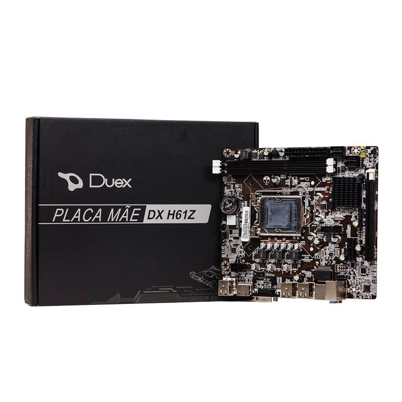 Placa Mae Duex DX H61Z DDR3 Socket LGA1155 Chipset Intel H61, DX H61Z