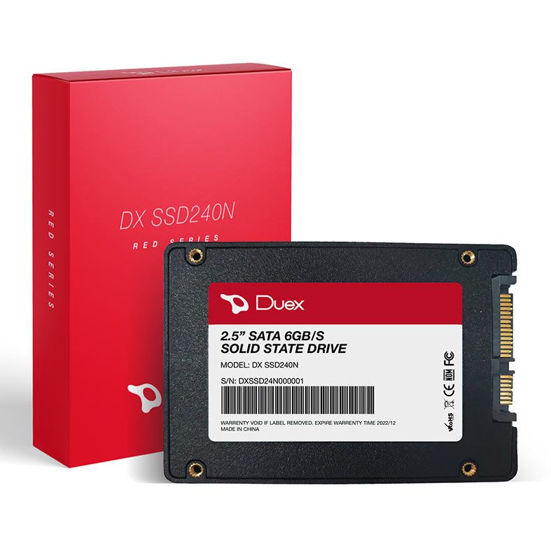SSD Duex Red Series DX SSD240N, 240GB, 2.5", Sata III 6GB/s, Leitura 500 MB/s, Gravacao 420 MB/s, DX SSD240N