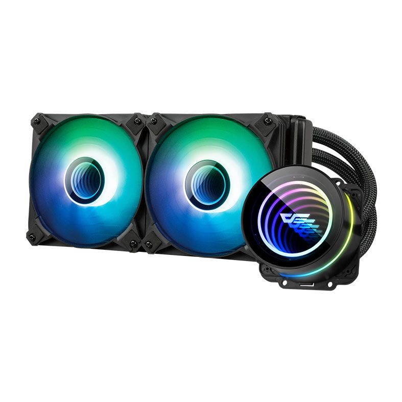 Water Cooler Aigo Darkflash Twister DX240 V2.6, ARGB, 240mm, Preto, DX240V2-6BK