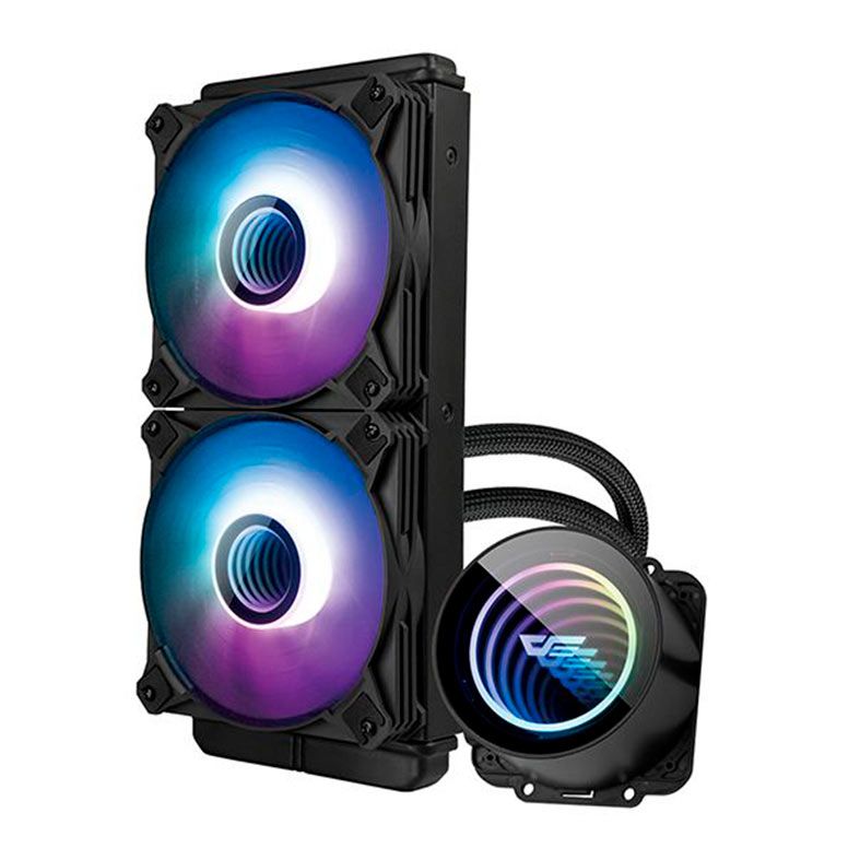 Water Cooler Aigo Darkflash Twister DX240 V2.0, ARGB, 240mm, Preto, DX240V2BK