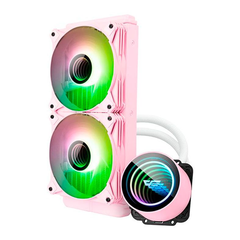 Water Cooler Aigo Darkflash Twister DX240 V2, ARGB, 240mm, Rosa, DX240V2PK