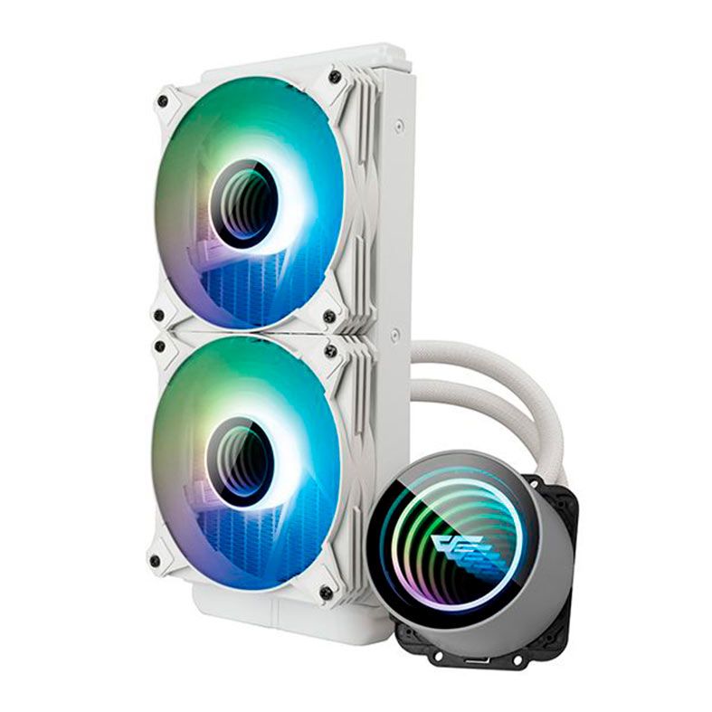 Water Cooler Aigo Darkflash Twister DX240 V2, ARGB, 240mm, Branco, DX240V2WH