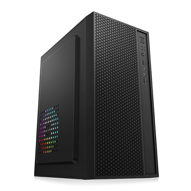 Gabinete Office Duex DX255-4, Mini-Tower, Preto, DX255-4