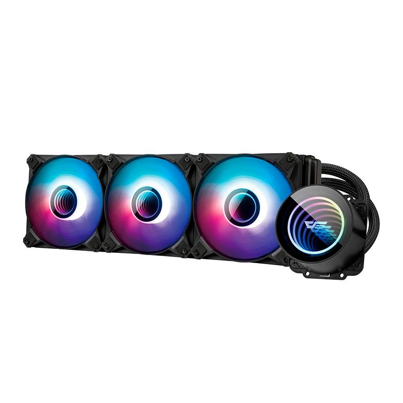 Water Cooler Aigo Darkflash Twister DX360 V2, ARGB, 360mm, Preto, DX360V2BK