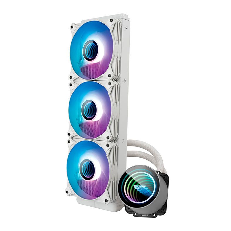 Water Cooler Aigo Darkflash Twister DX360 V2, ARGB, 360mm, Branco, DX360V2WH