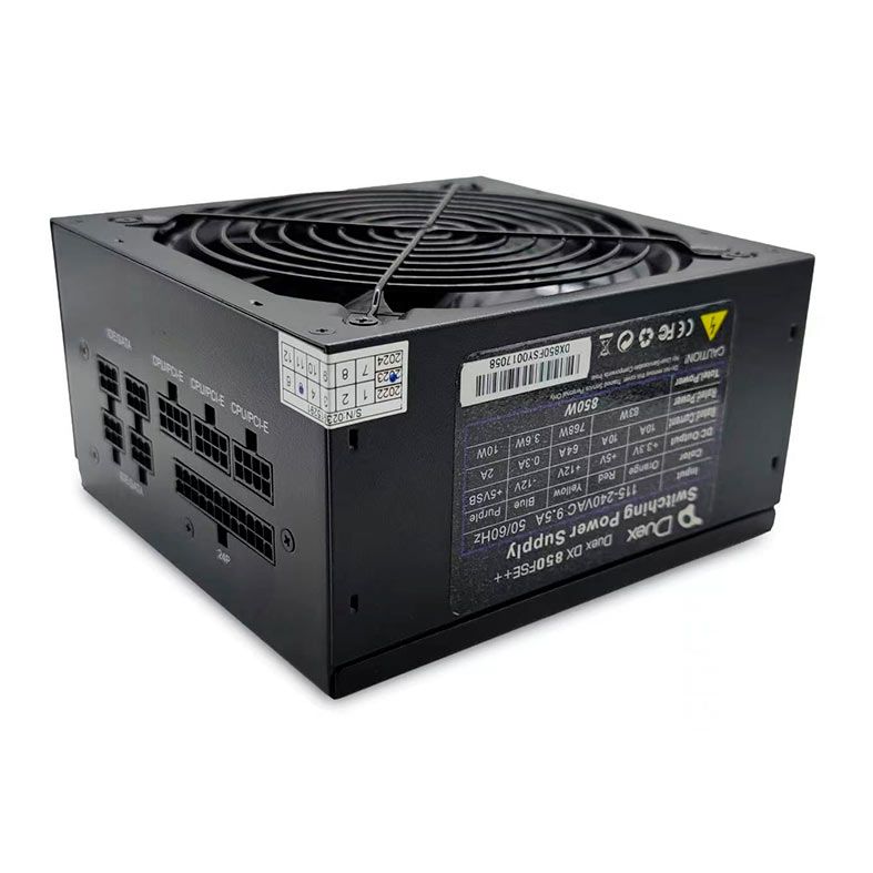 Fonte Duex DX850FSE++, 850W, Full Modular, 80 Plus Bronze, Preta, DX850FSE-FM