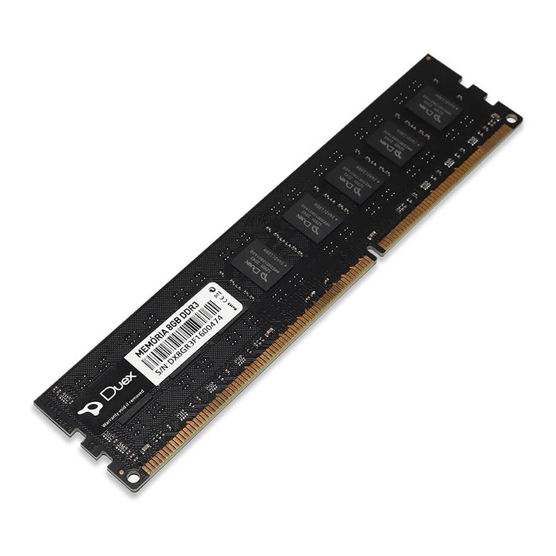 Memoria Duex, 8GB (1x8GB), DDR3, 1600MHz, Preto, DX8GR3F1600