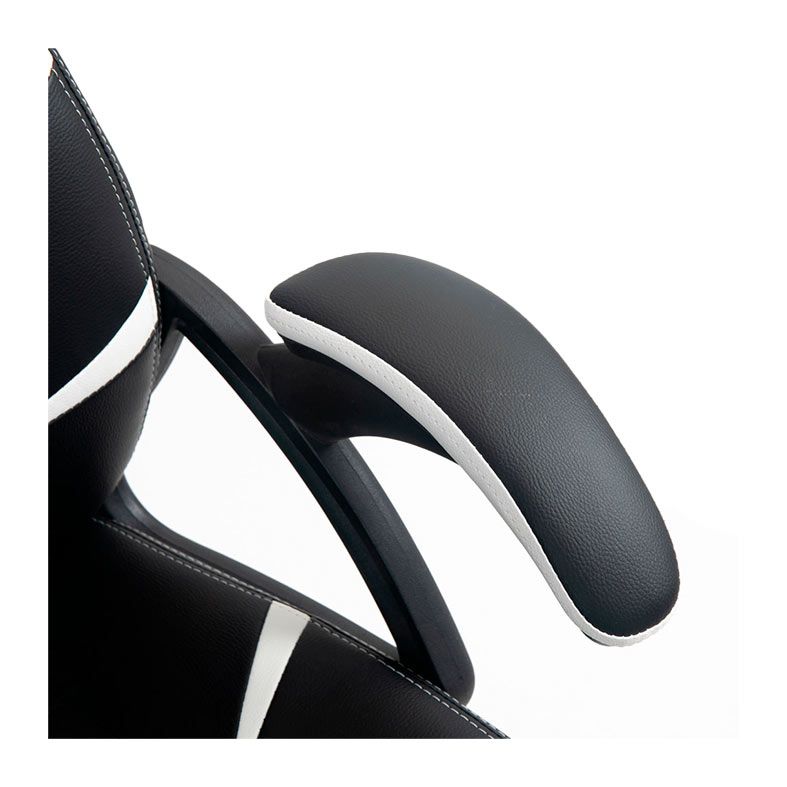 Cadeira Gamer Duex DX9002, Preto e Branco, DX9002BW