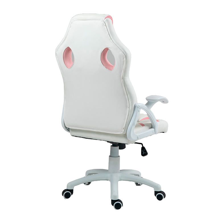 Cadeira Gamer Duex DX9002, Branco e Rosa, DX9002WP