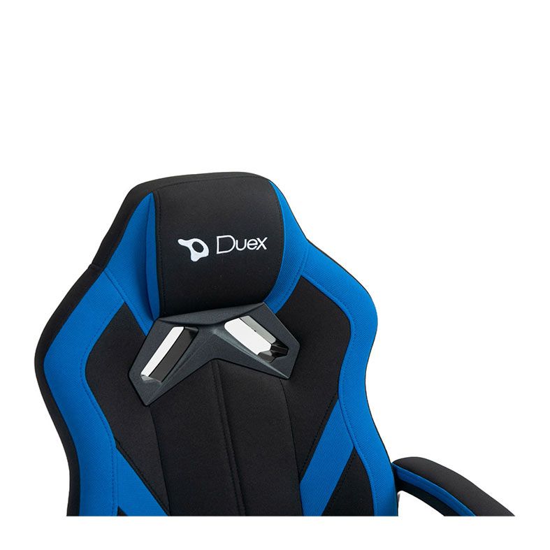 Cadeira Gamer Duex DX9025B-B, Preta e Azul, DX9025B-B
