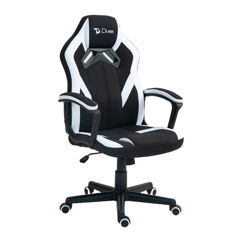 Cadeira Gamer Duex DX9025W, Preta e Branca, DX9025W