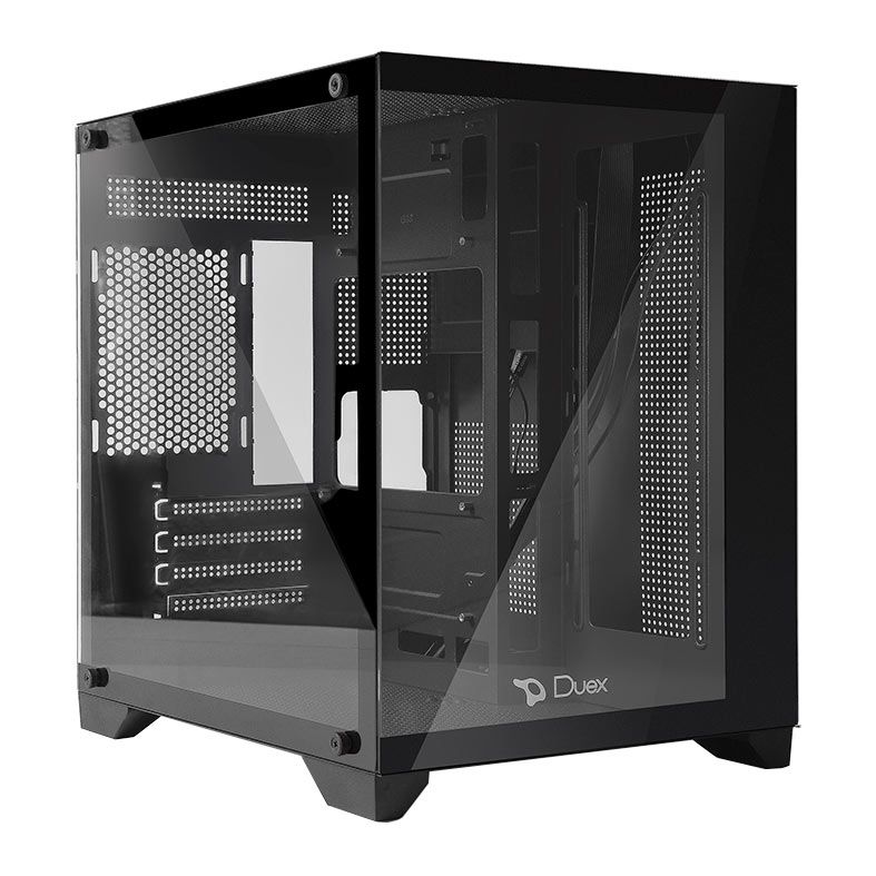 Gabinete Gamer Duex DXJ270-2, Mid-Tower, Lateral De Vidro, Preto, DXJ270-BK