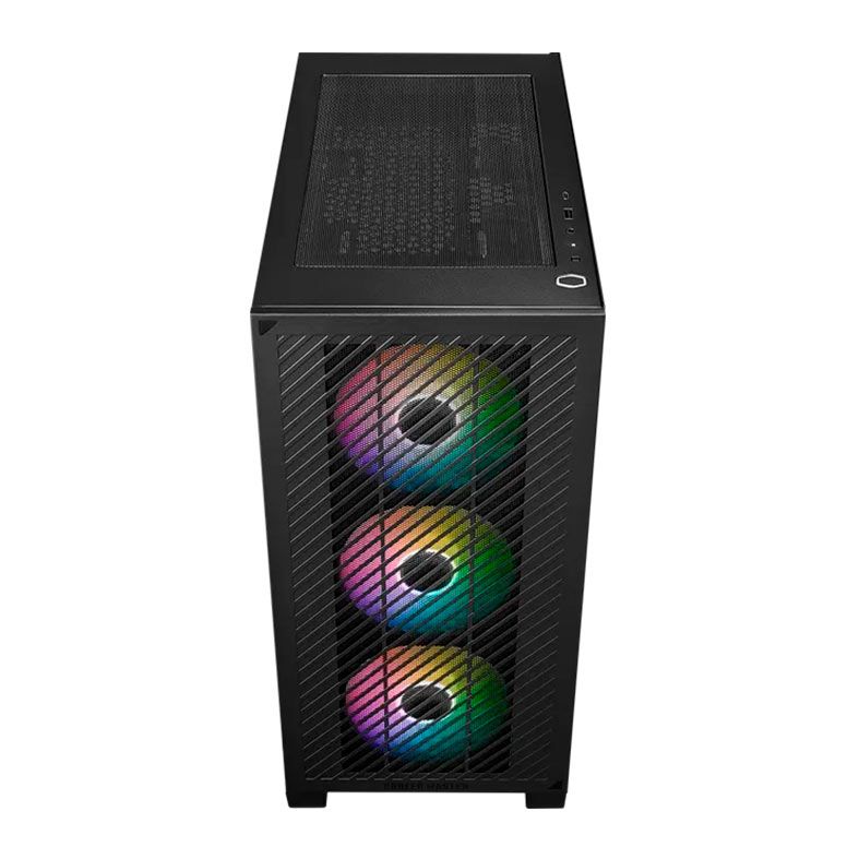Gabinete Gamer Cooler Master Elite 301, Mini-Tower, Lateral de Vidro, Com 3 Fans, Preto, E301-KGNN-S00