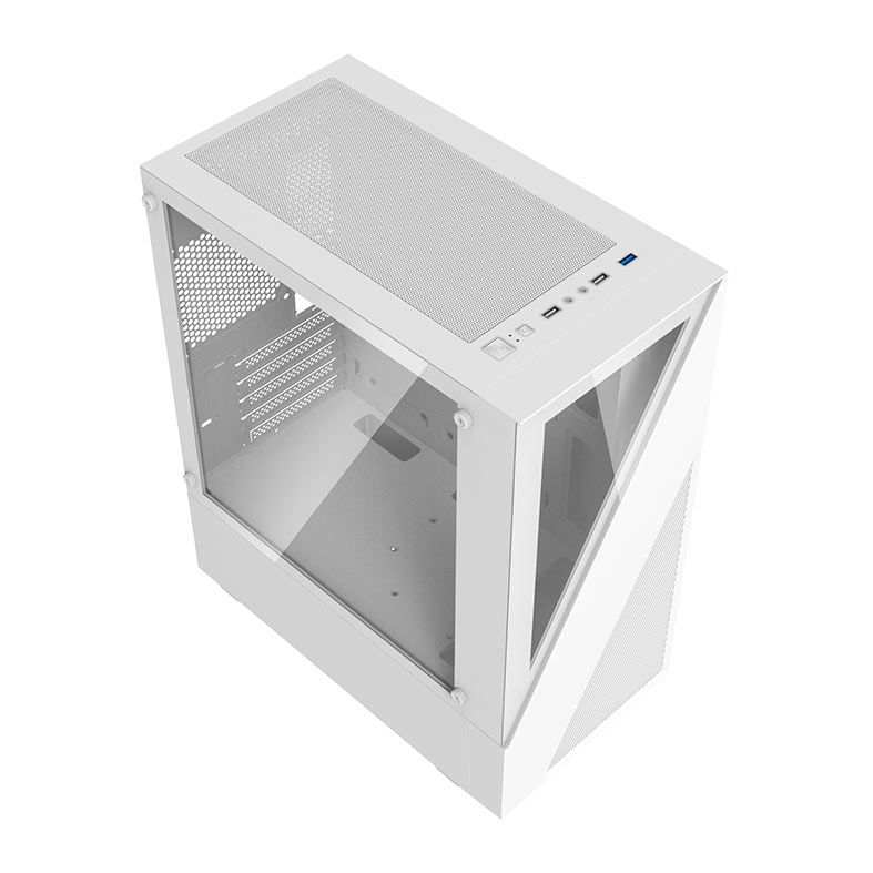 Gabinete Gamer Aigo Darkflash E330M, Mid-Tower, Lateral de Vidro, Branco, E330M-WH
