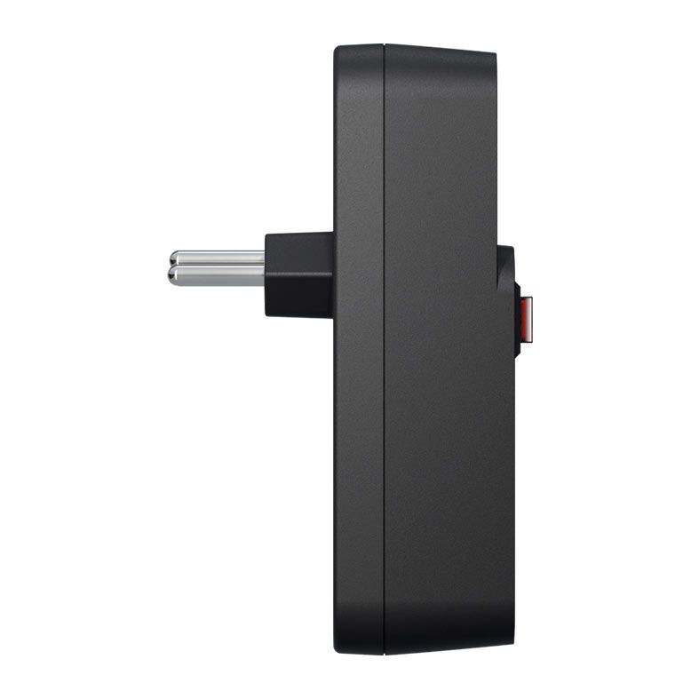 Adaptador Com Carregador USB Intelbras, 2 tomadas, 2xUSB, Preto, EAC-202-PT