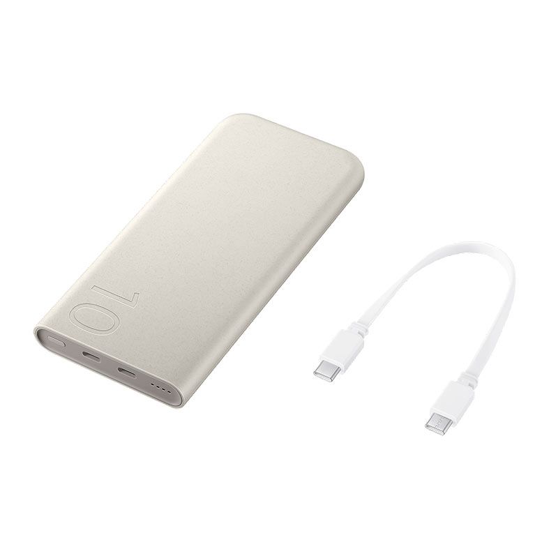 Carregador Portatil Samsung, 2xUSB-C, 10000mAh, Bege, EB-P3400XUPGBR