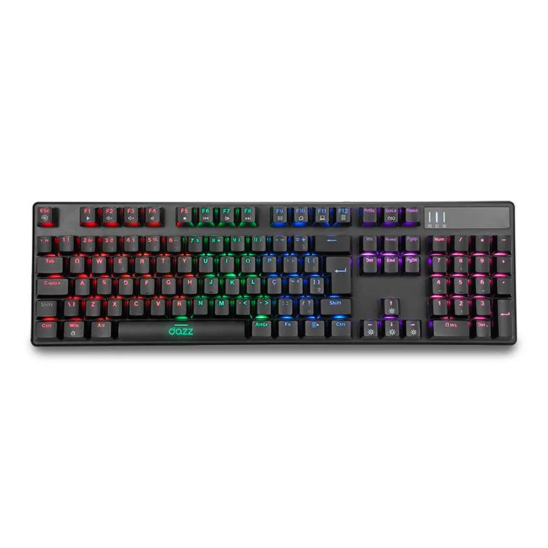 Teclado Mecanico Dazz Cybertronic, Rainbow, Switch Azul, Preto, ED01SC625280