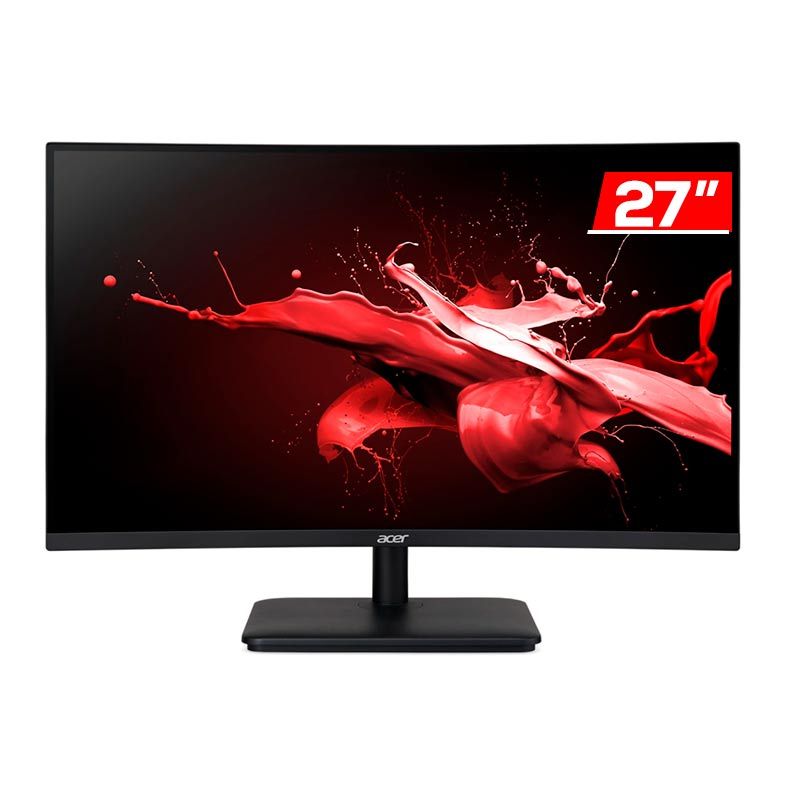 Monitor Gamer Acer Nitro Edo, 27 Pol, VA, Curvo, FHD, 5ms, 165Hz, FreeSync, HDMI/DP, ED270R-Pbiipx