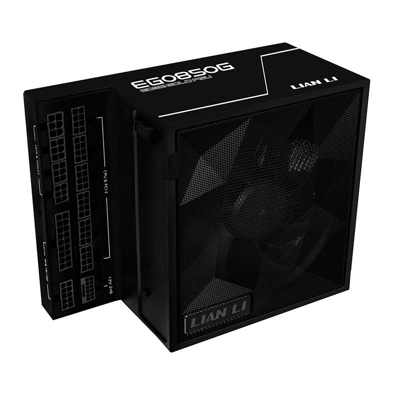 電源ユニット LIANLI SP850 GOLD BLACK 80PLUS GOLD Fonte Lian Li EG0850G, 850W, Full Modular, 80 Plus Gold, Preto