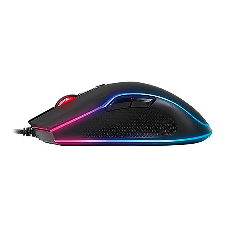 Mouse Gamer Thermaltake Neros, RGB, USB, 3200DPI, 6 Botoes, Preto, EMO-NRR-WDOTBK-01