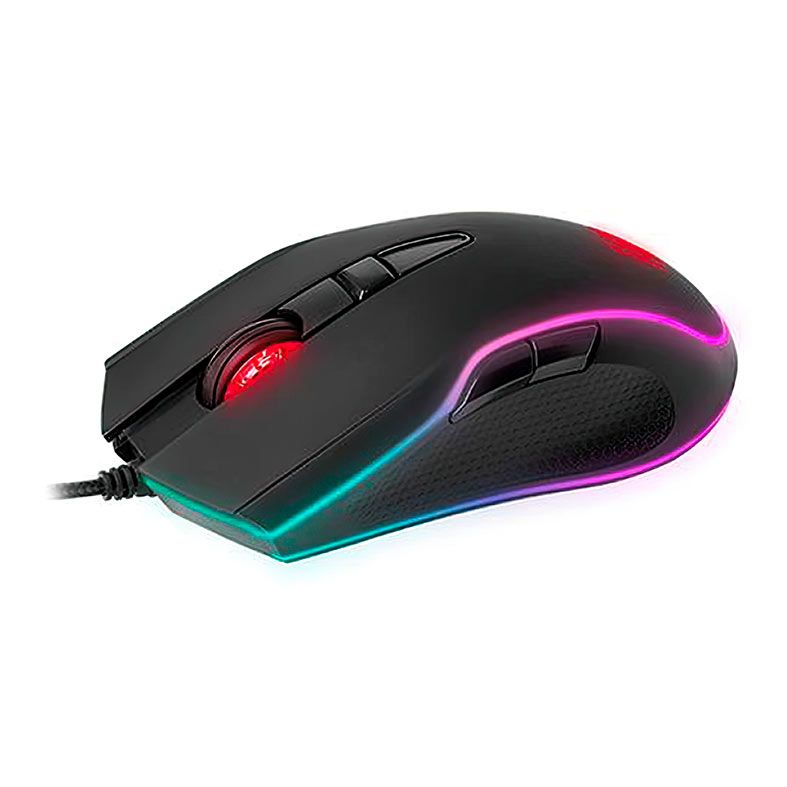 Mouse Gamer Thermaltake Neros, RGB, USB, 3200DPI, 6 Botoes, Preto, EMO-NRR-WDOTBK-01